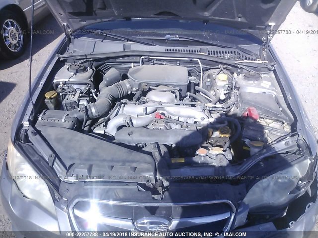 4S3BL616997221803 - 2009 SUBARU LEGACY 2.5I SILVER photo 10