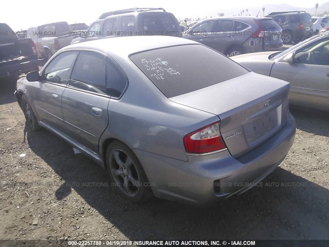 4S3BL616997221803 - 2009 SUBARU LEGACY 2.5I SILVER photo 3