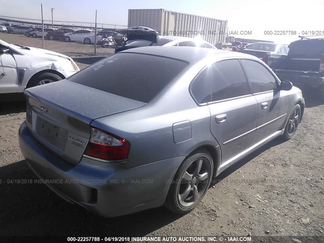 4S3BL616997221803 - 2009 SUBARU LEGACY 2.5I SILVER photo 4