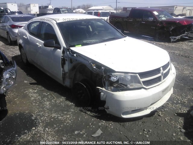 1B3CC4FB8AN185957 - 2010 DODGE AVENGER SXT WHITE photo 1