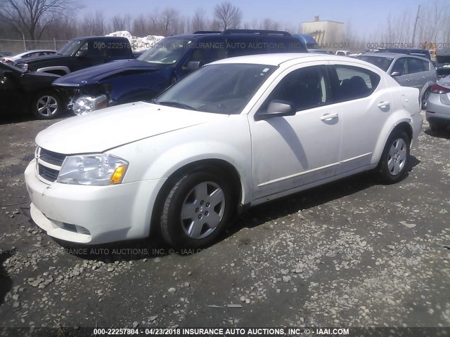 1B3CC4FB8AN185957 - 2010 DODGE AVENGER SXT WHITE photo 2