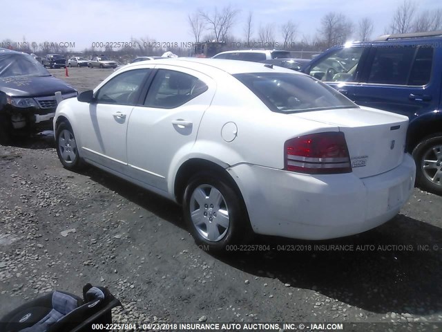 1B3CC4FB8AN185957 - 2010 DODGE AVENGER SXT WHITE photo 3