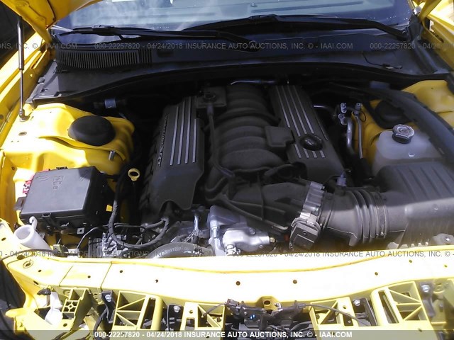 2C3CDXGJ6HH511295 - 2017 DODGE CHARGER R/T 392 YELLOW photo 10