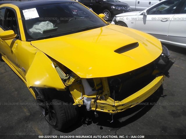 2C3CDXGJ6HH511295 - 2017 DODGE CHARGER R/T 392 YELLOW photo 6