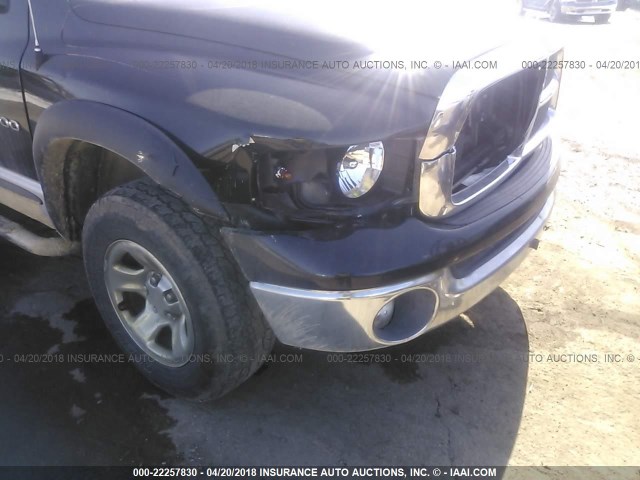 3D7HU18N52G161834 - 2002 DODGE RAM 1500 BLACK photo 6