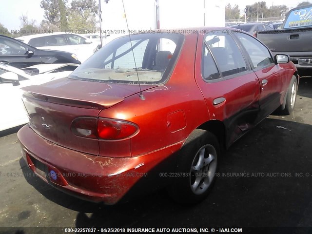 1G1JF5244Y7451296 - 2000 CHEVROLET CAVALIER LS RED photo 4