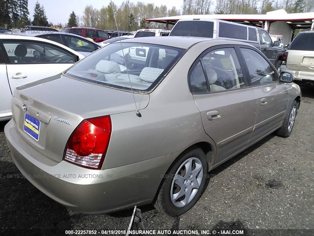 KMHDN46D56U372645 - 2006 HYUNDAI ELANTRA GLS/GT/LIMITED GOLD photo 4