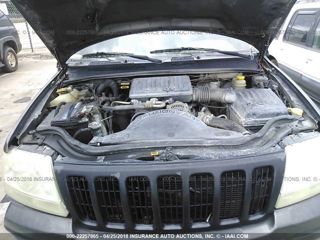 1J4GW68N6XC596282 - 1999 JEEP GRAND CHEROKEE LIMITED GRAY photo 10