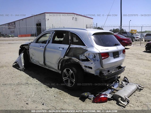 WDC0G4KB1GF026853 - 2016 MERCEDES-BENZ GLC 300 4MATIC SILVER photo 3