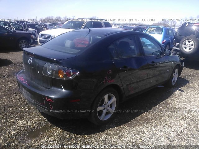 JM1BK323361426599 - 2006 MAZDA 3 S BLACK photo 4