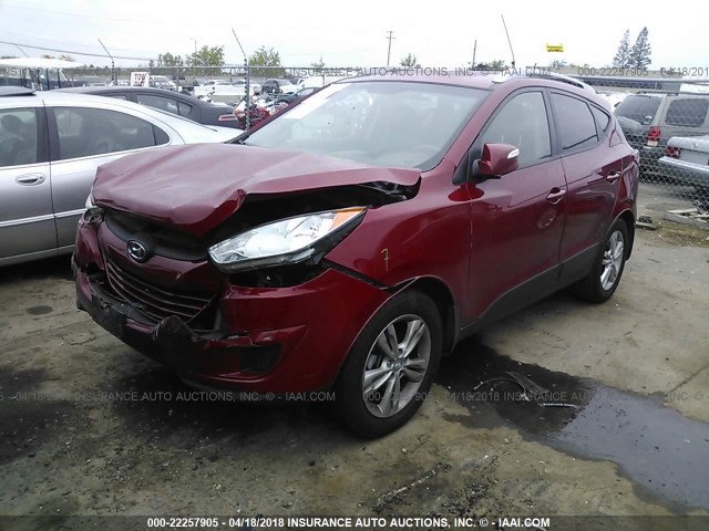 KM8JU3AC0CU370960 - 2012 HYUNDAI TUCSON GLS/LIMITED 红色 照片 2