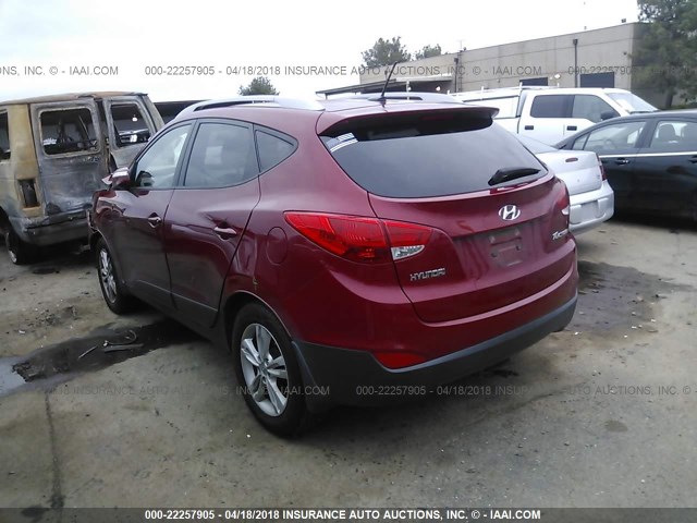 KM8JU3AC0CU370960 - 2012 HYUNDAI TUCSON GLS/LIMITED 红色 照片 3