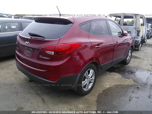 KM8JU3AC0CU370960 - 2012 HYUNDAI TUCSON GLS/LIMITED 红色 照片 4