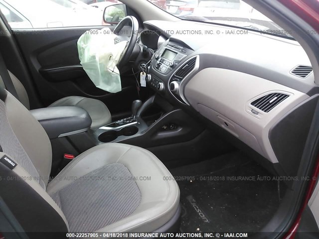 KM8JU3AC0CU370960 - 2012 HYUNDAI TUCSON GLS/LIMITED 红色 照片 5