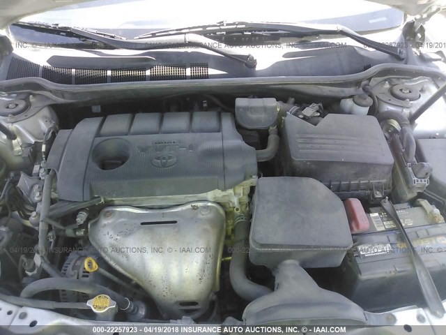 4T1BF3EK0BU613603 - 2011 TOYOTA CAMRY SE/LE/XLE SILVER photo 10