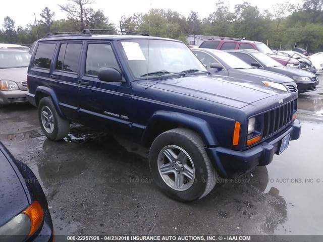 1J4FT58S31L520949 - 2001 JEEP CHEROKEE CLASSIC/LIMITED Dark Blue photo 1