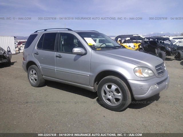 4JGAB57EX3A427841 - 2003 MERCEDES-BENZ ML 350 SILVER photo 1