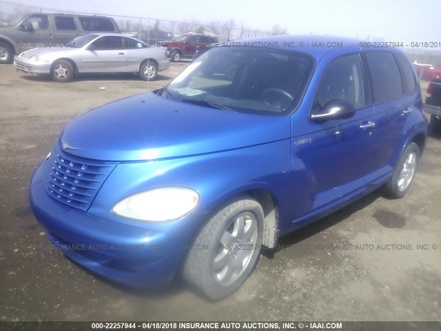 3C4FY58B03T598300 - 2003 CHRYSLER PT CRUISER TOURING BLUE photo 2