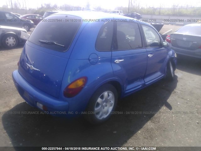 3C4FY58B03T598300 - 2003 CHRYSLER PT CRUISER TOURING BLUE photo 4