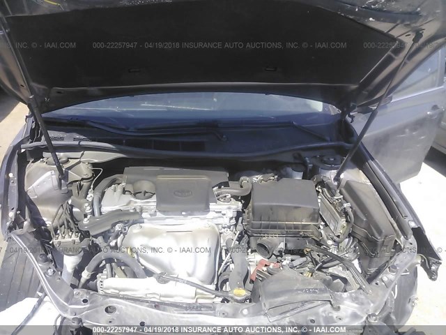 4T1BF1FK0FU493861 - 2015 TOYOTA CAMRY LE/XLE/SE/XSE GRAY photo 10