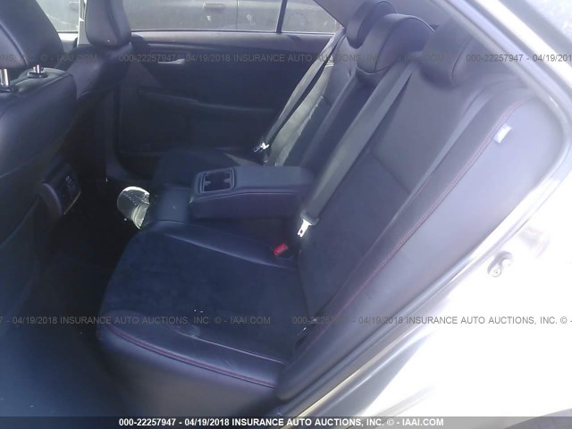4T1BF1FK0FU493861 - 2015 TOYOTA CAMRY LE/XLE/SE/XSE GRAY photo 8