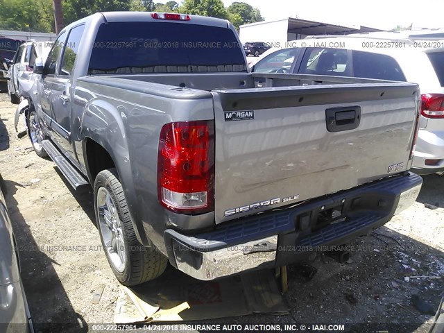 3GTP1VE03CG256795 - 2012 GMC SIERRA C1500 SLE SILVER photo 3