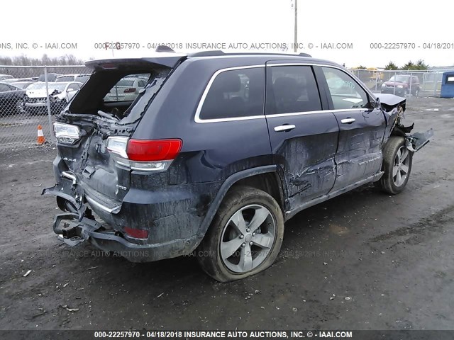 1C4RJFBG3GC452227 - 2016 JEEP GRAND CHEROKEE LIMITED Dark Blue photo 4