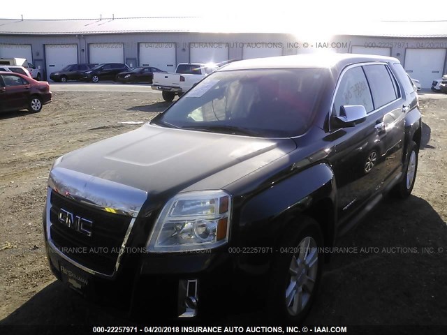 2GKALMEK8D6307222 - 2013 GMC TERRAIN SLE BLACK photo 2