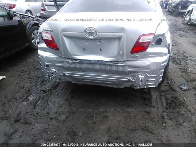 4T1BE46K29U378767 - 2009 TOYOTA CAMRY SE/LE/XLE SILVER photo 6