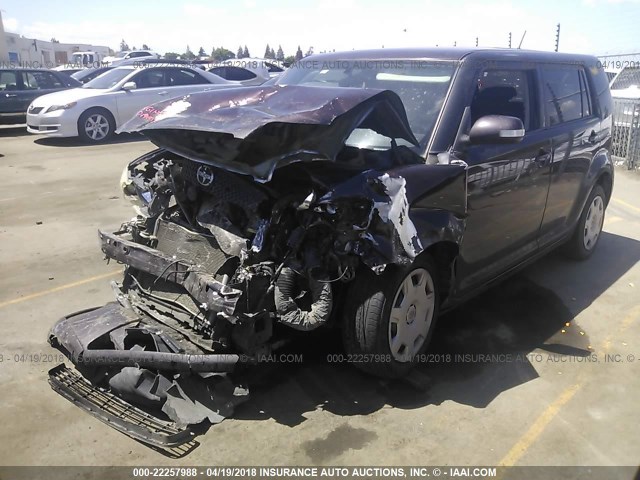 JTLKE50E381006453 - 2008 TOYOTA SCION XB ბურგუნდია ფოტო 2