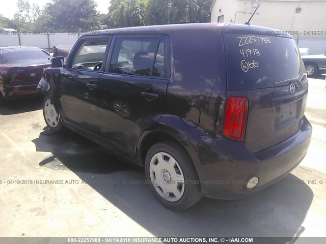 JTLKE50E381006453 - 2008 TOYOTA SCION XB ბურგუნდია ფოტო 3
