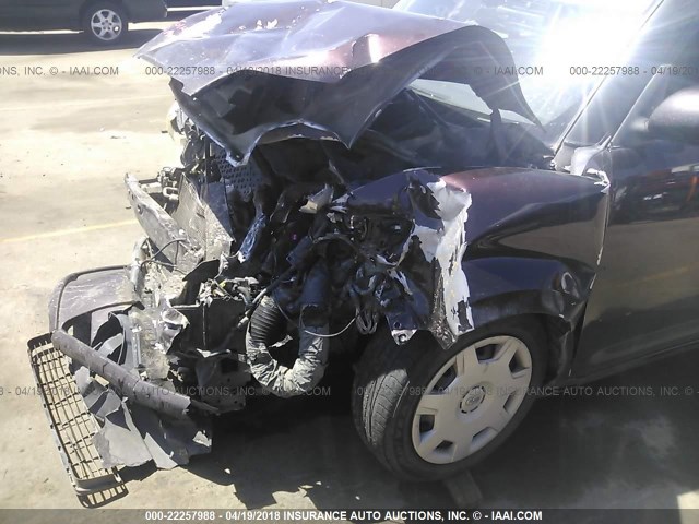 JTLKE50E381006453 - 2008 TOYOTA SCION XB ბურგუნდია ფოტო 6