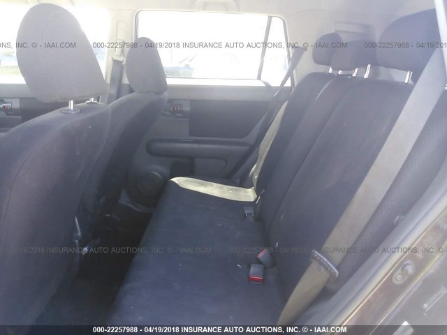 JTLKE50E381006453 - 2008 TOYOTA SCION XB ბურგუნდია ფოტო 8