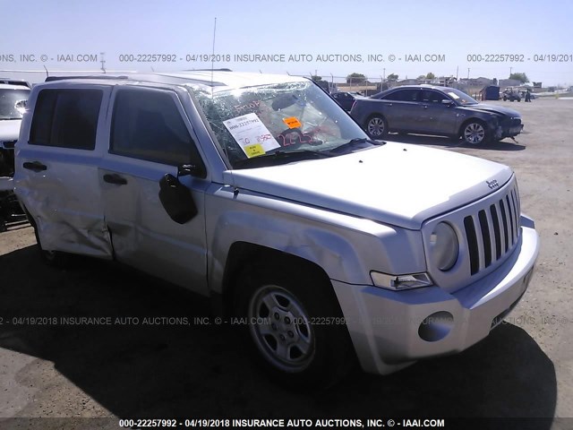 1J4FT28A39D178494 - 2009 JEEP PATRIOT SPORT SILVER photo 1