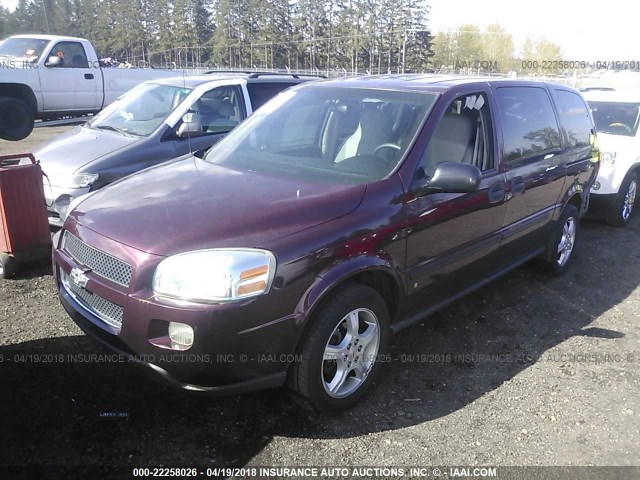 1GNDV23168D184813 - 2008 CHEVROLET UPLANDER LS MAROON photo 2