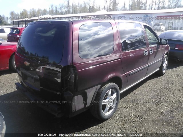 1GNDV23168D184813 - 2008 CHEVROLET UPLANDER LS MAROON photo 4