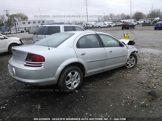 1B3EJ46U61N512954 - 2001 DODGE STRATUS SE SILVER photo 4