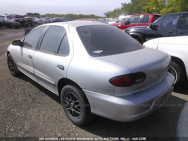 1G1JC524127235485 - 2002 CHEVROLET CAVALIER CNG SILVER photo 3