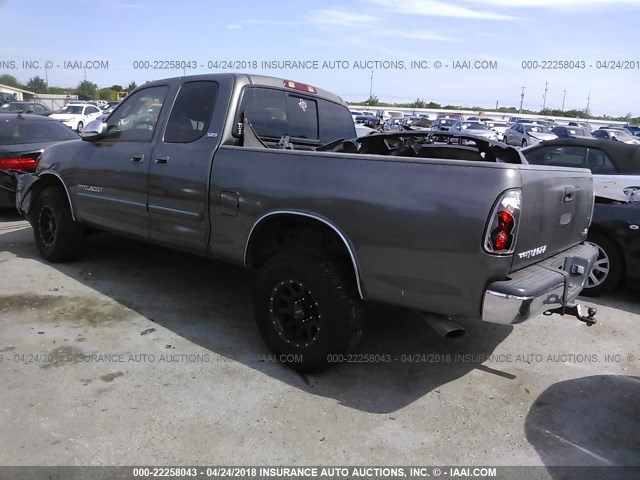 5TBRT34163S339066 - 2003 TOYOTA TUNDRA ACCESS CAB SR5 GRAY photo 3