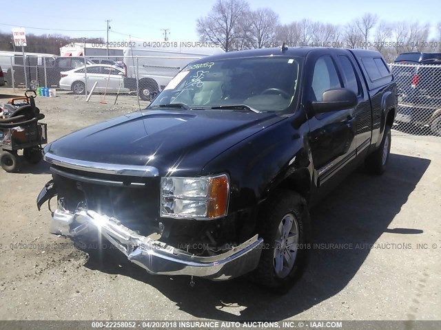 1GTR2VE31BZ363214 - 2011 GMC SIERRA K1500 SLE BLACK photo 2