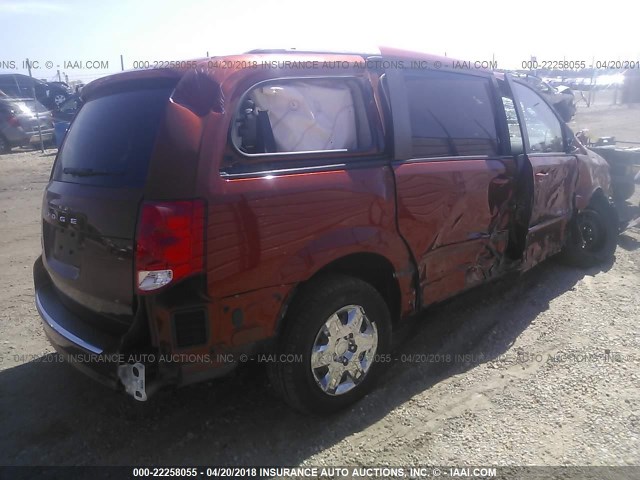 2C4RDGBG8CR261658 - 2012 DODGE GRAND CARAVAN SE ORANGE photo 4