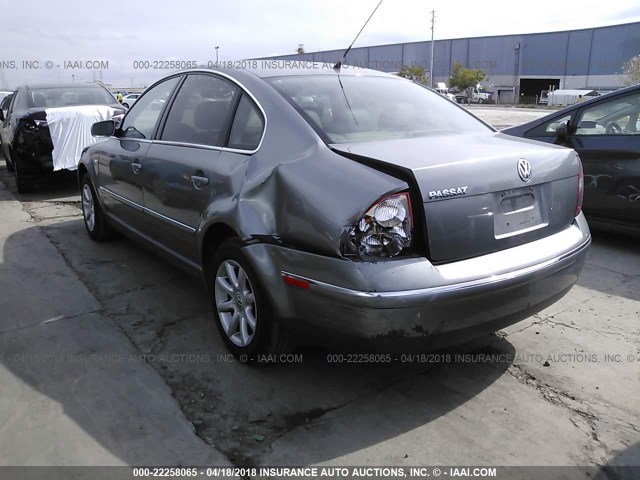 WVWPD63B34P145257 - 2004 VOLKSWAGEN PASSAT GLS GREEN photo 3