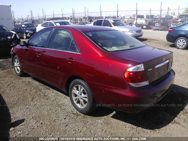 4T1BF30K16U111812 - 2006 TOYOTA CAMRY LE/XLE/SE 红色 照片 3