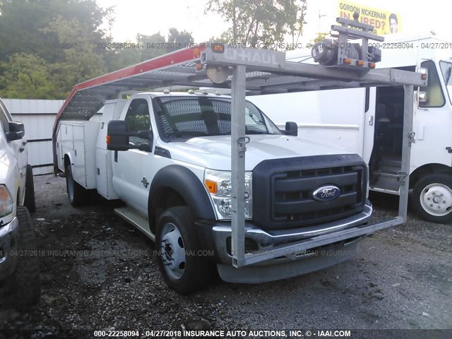 1FDUF5GT1BEA80245 - 2011 FORD F550 SUPER DUTY WHITE photo 1