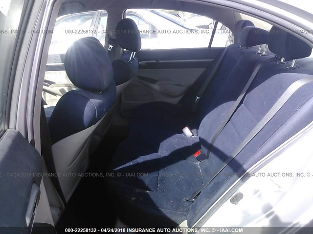 JHMFA36237S011198 - 2007 HONDA CIVIC HYBRID SILVER photo 8