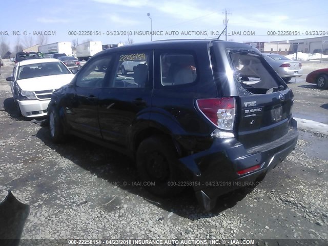 JF2SHAAC1DH436588 - 2013 SUBARU FORESTER 2.5X BLACK photo 3