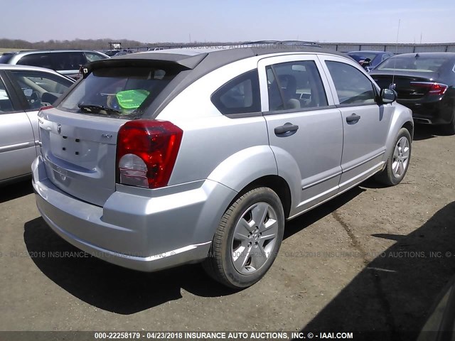 1B3HB48B67D242368 - 2007 DODGE CALIBER SXT SILVER photo 4