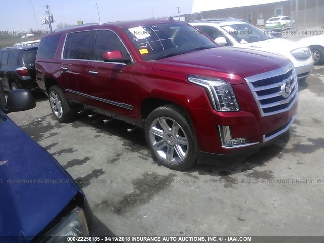 1GYS3HKJ5FR287113 - 2015 CADILLAC ESCALADE ESV LUXURY RED photo 1