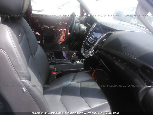 1GYS3HKJ5FR287113 - 2015 CADILLAC ESCALADE ESV LUXURY RED photo 5