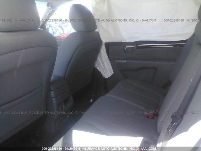 5XYZGDAB3CG093332 - 2012 HYUNDAI SANTA FE GLS GRAY photo 8